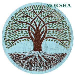 모크샤 콤보 매트 라운드 150 타월 일체형 (생명의 나무)